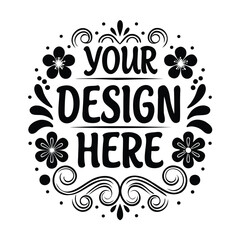Obraz premium Your Design Here Placeholder SVG