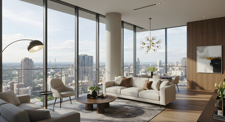Refined City Living High Rise Apartment With Panoramic Skyline Views