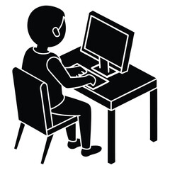 Fototapeta premium Person Playing Games on Computer