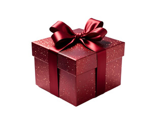 Exquisite Glittering Gift, A Festive Treasure Wrapped in a Ruby Ribbon, Perfect for Celebrations, Anniversaries, and Heartfelt Appreciation Moments