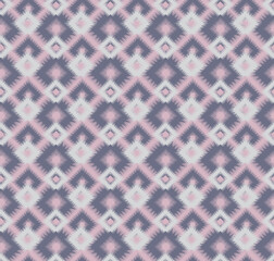 Seamless pattern with geometric diagonal tartan ornament. Texture in traditional ethnic style. Minimalist trendy abstract pattern design for texture, fabric, clothing, wrapping, decoration.