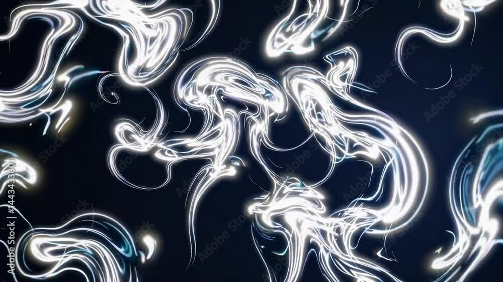 Poster abstract glowing light patterns on dark background