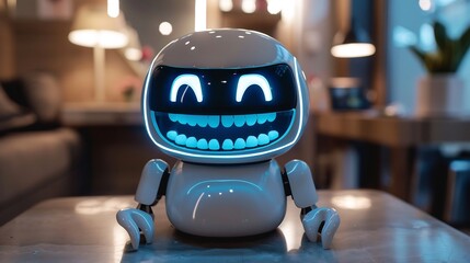 Futuristic AI powered dental chatbot giving oral hygiene advice