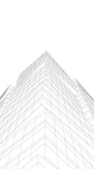 Fototapeta premium Architectural building 3d rendering