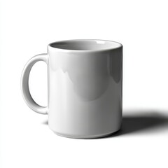 Ceramic mug still life isolate on white background