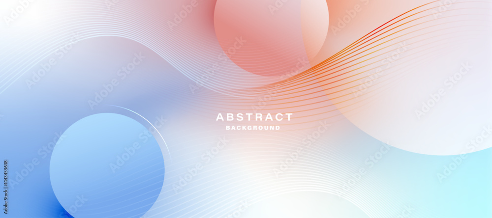 Poster Abstract multicolor gradient background with soft shapes. Vector.

