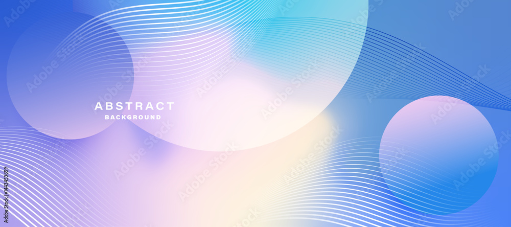 Poster Abstract multicolor gradient background with soft shapes. Vector.
