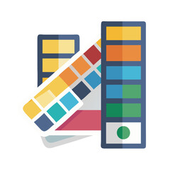 Color Palette and Swatches Icon &ndash; Design & Art Tools Outline Vector
