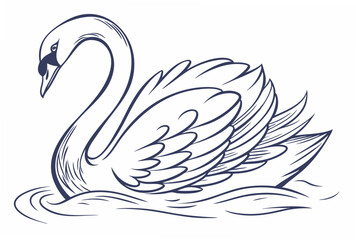 swans on the water