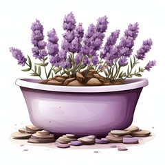 lavender in a pot