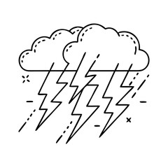lightning icon, lightning vector illustration-simple illustration of lightning, perfect for lightning logos and icons