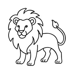 lion icon, lion vector illustration-simple illustration of lion, perfect for lion logos and icons