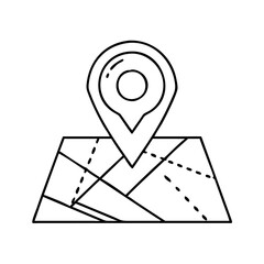 location pin icon, location pin vector illustration-simple illustration of location pin, perfect for location pin logos and icons