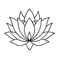lotos icon, lotos vector illustration-simple illustration of lotos, perfect for lotos logos and icons