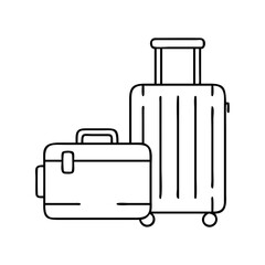 luggage icon, luggage vector illustration-simple illustration of luggage, perfect for luggage logos and icons