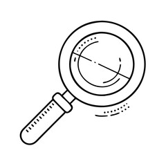 magnifying glass icon, magnifying glass vector illustration-simple illustration of magnifying glass, perfect for magnifying glass logos and icons