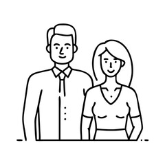 man and woman icon, man and woman vector illustration-simple illustration of man and woman, perfect for man and woman logos and icons