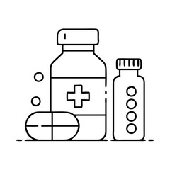 medicine icon, medicine vector illustration-simple illustration of medicine, perfect for medicine logos and icons