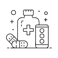 medicine icon, medicine vector illustration-simple illustration of medicine, perfect for medicine logos and icons