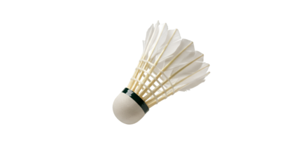 badminton shuttlecock isolated on white background