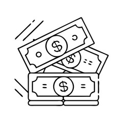 money stack pile icon, money stack pile vector illustration-simple illustration of money stack pile, perfect for money stack pile logos and icons
