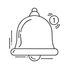 notification bell icon, notification bell vector illustration-simple illustration of notification bell, perfect for notification bell logos and icons