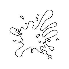 orange paint splash icon, orange paint splash vector illustration-simple illustration of orange paint splash, perfect for orange paint splash logos and icons