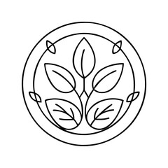 organic logo icon, organic logo vector illustration-simple illustration of organic logo, perfect for organic logo logos and icons