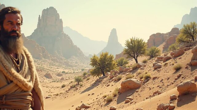 John The Baptist in the wilderness