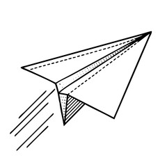 paper plane icon, paper plane vector illustration-simple illustration of paper plane, perfect for paper plane logos and icons