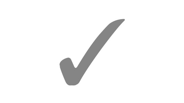 Minimalist Check Mark Animation, Animated Check Mark Icon