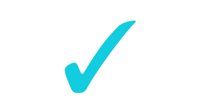 Minimalist Check Mark Animation, Animated Check Mark Icon