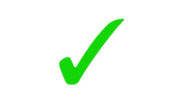 Minimalist Check Mark Animation, Animated Check Mark Icon