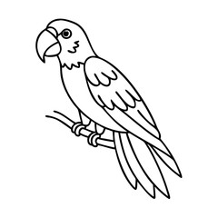 parrot icon, parrot vector illustration-simple illustration of parrot, perfect for parrot logos and icons