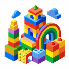 Colorful Toy Building Blocks
