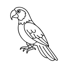 parrot icon, parrot vector illustration-simple illustration of parrot, perfect for parrot logos and icons