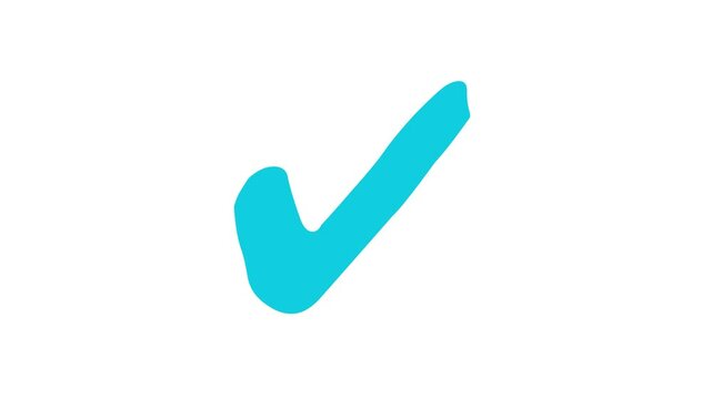 Success Confirmation Animation, Minimalist Check Mark Animation, Animated Check Mark Icon
