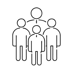 people group icon, people group vector illustration-simple illustration of people group, perfect for people group logos and icons