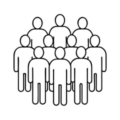 people group icon, people group vector illustration-simple illustration of people group, perfect for people group logos and icons