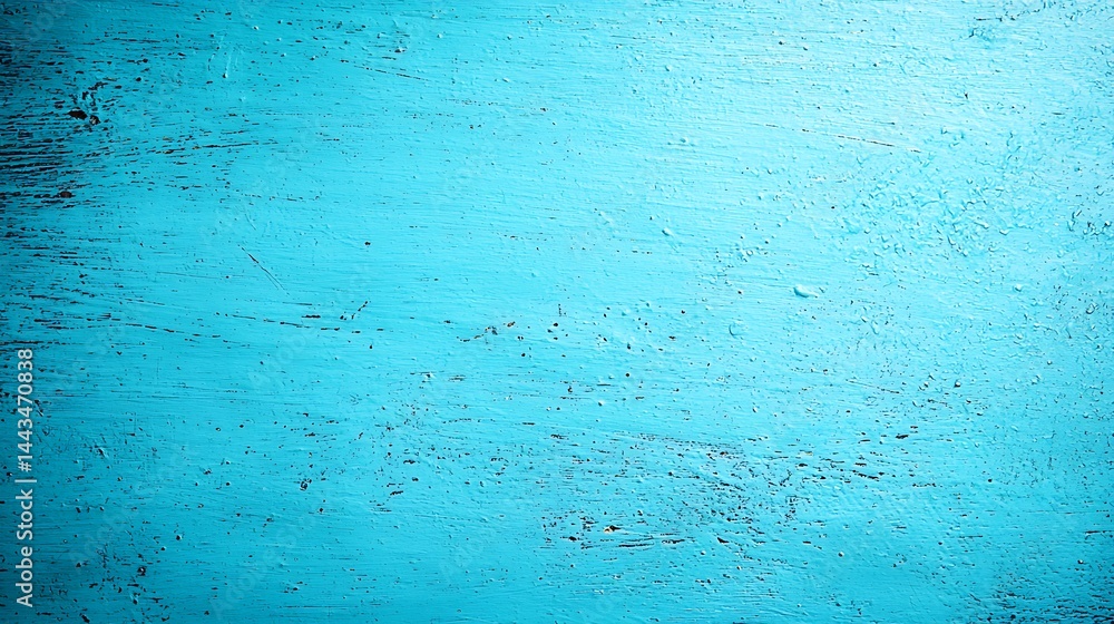 Poster textured turquoise surface with weathered finish, providing a rustic backdrop or design element for 