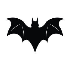 Fototapeta premium Sharp Isolated Bat Silhouette Vector Illustration