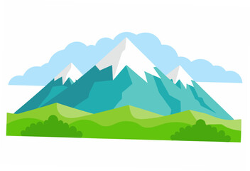 landscape with mountains