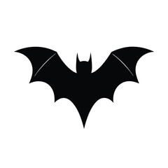 Fototapeta premium Clean Bat Icon Silhouette Vector Illustration