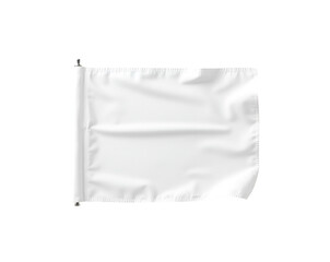 Naklejka premium Precise Depiction of a Clean White Flag Embodying Purity, Surrender, or New Beginnings, Presented with Exceptional Detail and Clarity for Versatile Usage Scenarios