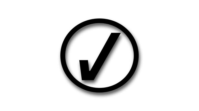Simple Minimalist Check Mark Animation