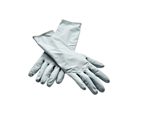 Realistic Depiction of Protective Gloves, Highly Detailed, Crisp Image Showcasing Safety Gear and Precision Work Attire for Various Industrial and Laboratory Applications