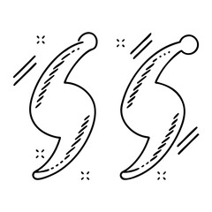 quotations marks icon, quotations marks vector illustration-simple illustration of quotations marks, perfect for quotations marks logos and icons