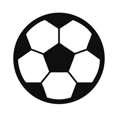 Fototapeta premium Soccer Ball Sports Equipment Icon — Football, Game, Athletic Gear Symbol