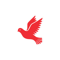 Fototapeta premium dove charity logo design vector