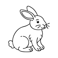 rabbit icon, rabbit vector illustration-simple illustration of rabbit, perfect for rabbit logos and icons